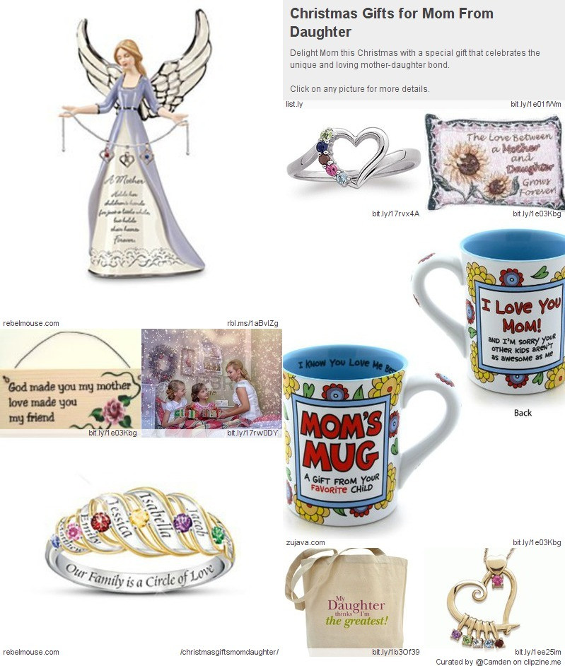 Christmas Gift Ideas For Mom From Daughter
 Great Christmas Gifts from Daughter to Mother