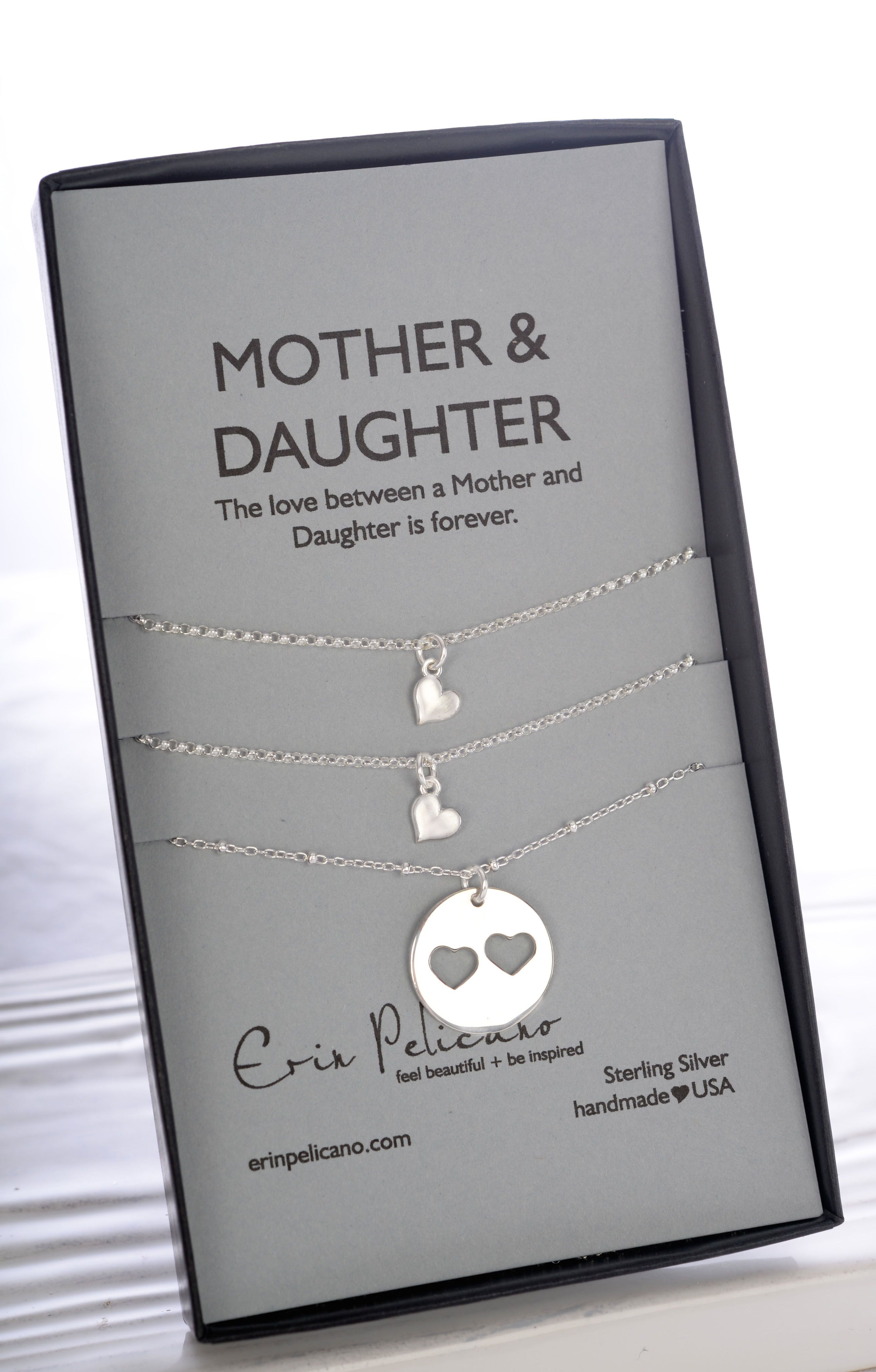 Christmas Gift Ideas For Mom From Daughter
 Sterling Mother & 2 Daughter Necklace
