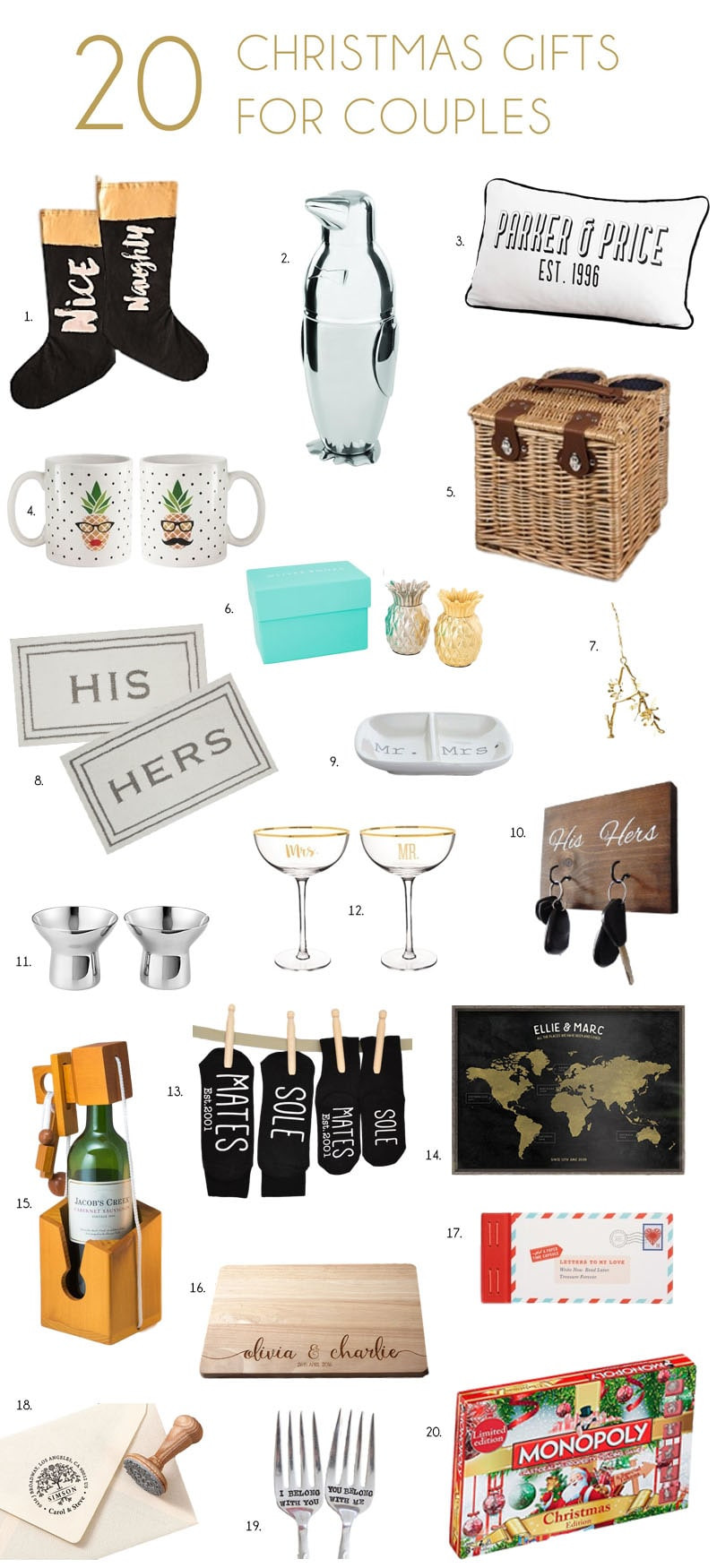 Christmas Gift Ideas For Older Couple
 His n Hers Christmas Gifts for Couples