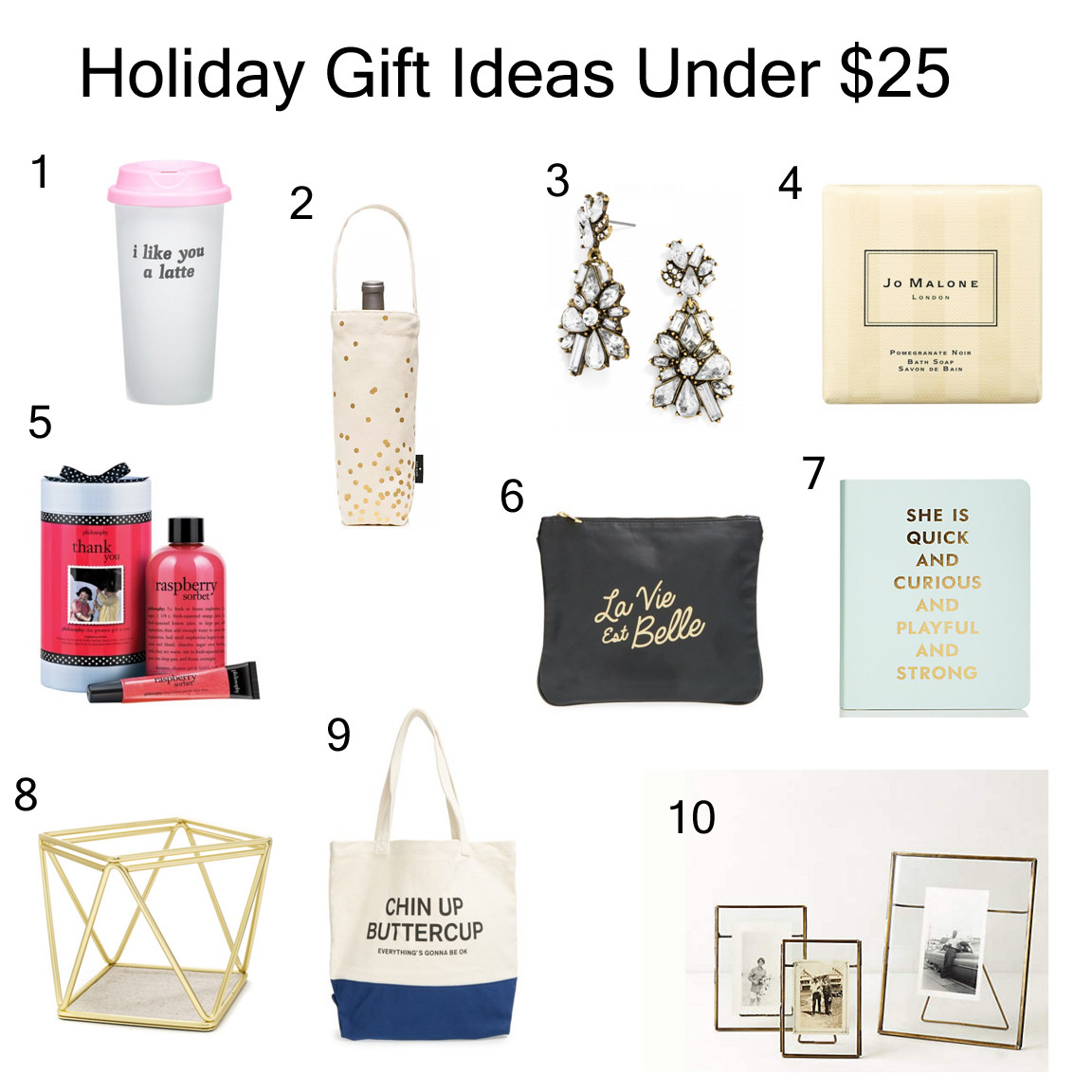 Christmas Gift Ideas Under $25
 Holiday Gift Ideas Under $25 Nicole to the Nines