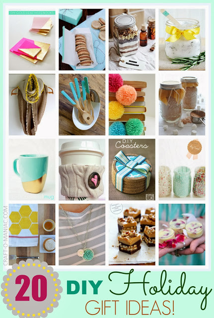 Christmas Gifts Crafts Ideas
 Top 20 DIY Holiday Gift Ideas