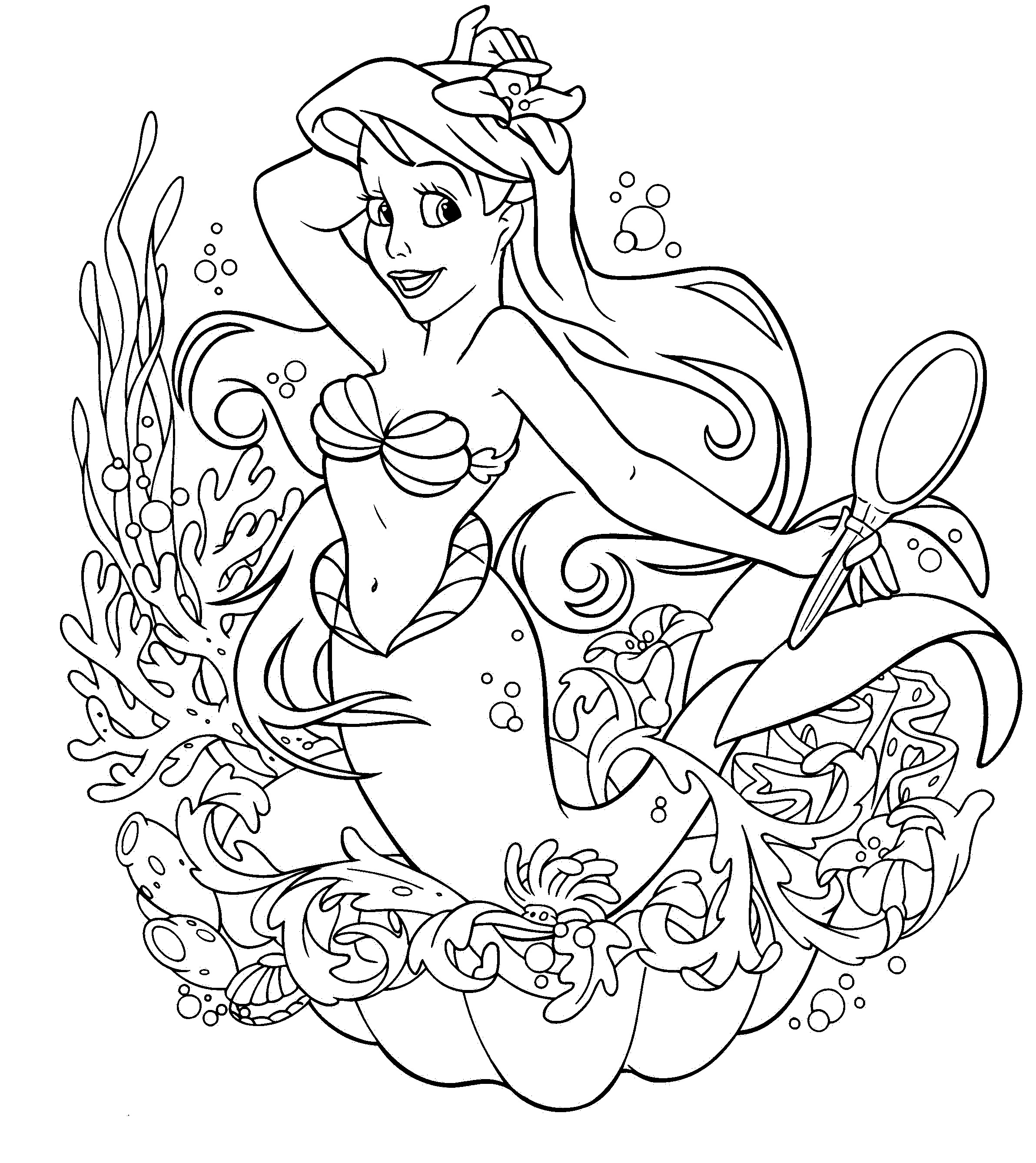Christmas Girl Coloring Pages For Adults
 princess coloring pages for girls