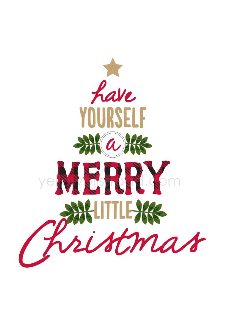 Christmas Images With Quotes
 Free printable Yellow Bliss Road Holidays