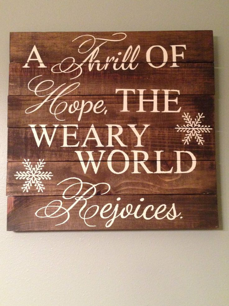 Christmas Lyrics Quotes
 Pallet Wood Quote Art Christmas Carol by
