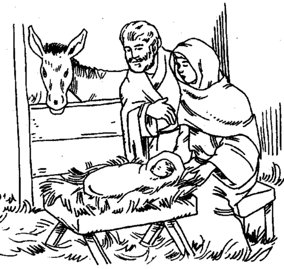 Christmas Nativity Coloring Pages
 line Christmas Nativity Printables
