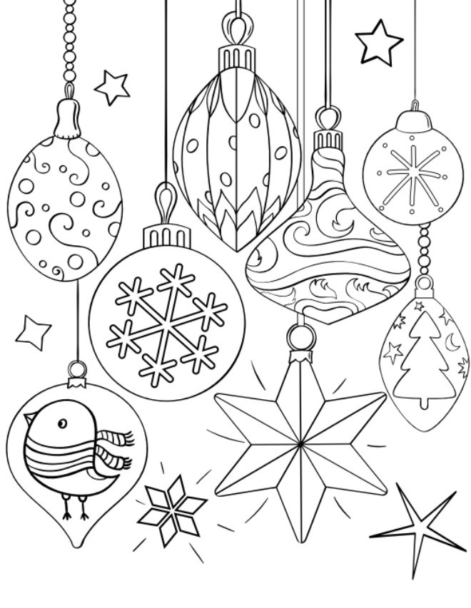 Christmas Ornaments Coloring Pages Printable
 10 Christmas Coloring Pages for Kids – Tip Junkie