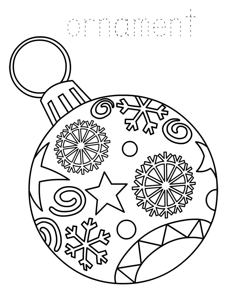 Christmas Ornaments Coloring Pages Printable
 Christmas Ornament Coloring Pages Best Coloring Pages