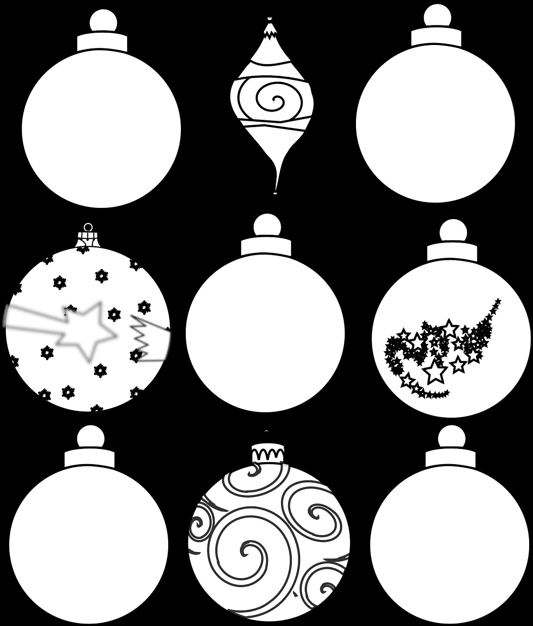 Christmas Ornaments Coloring Pages Printable
 Colour and Design your own Christmas Ornaments Printables