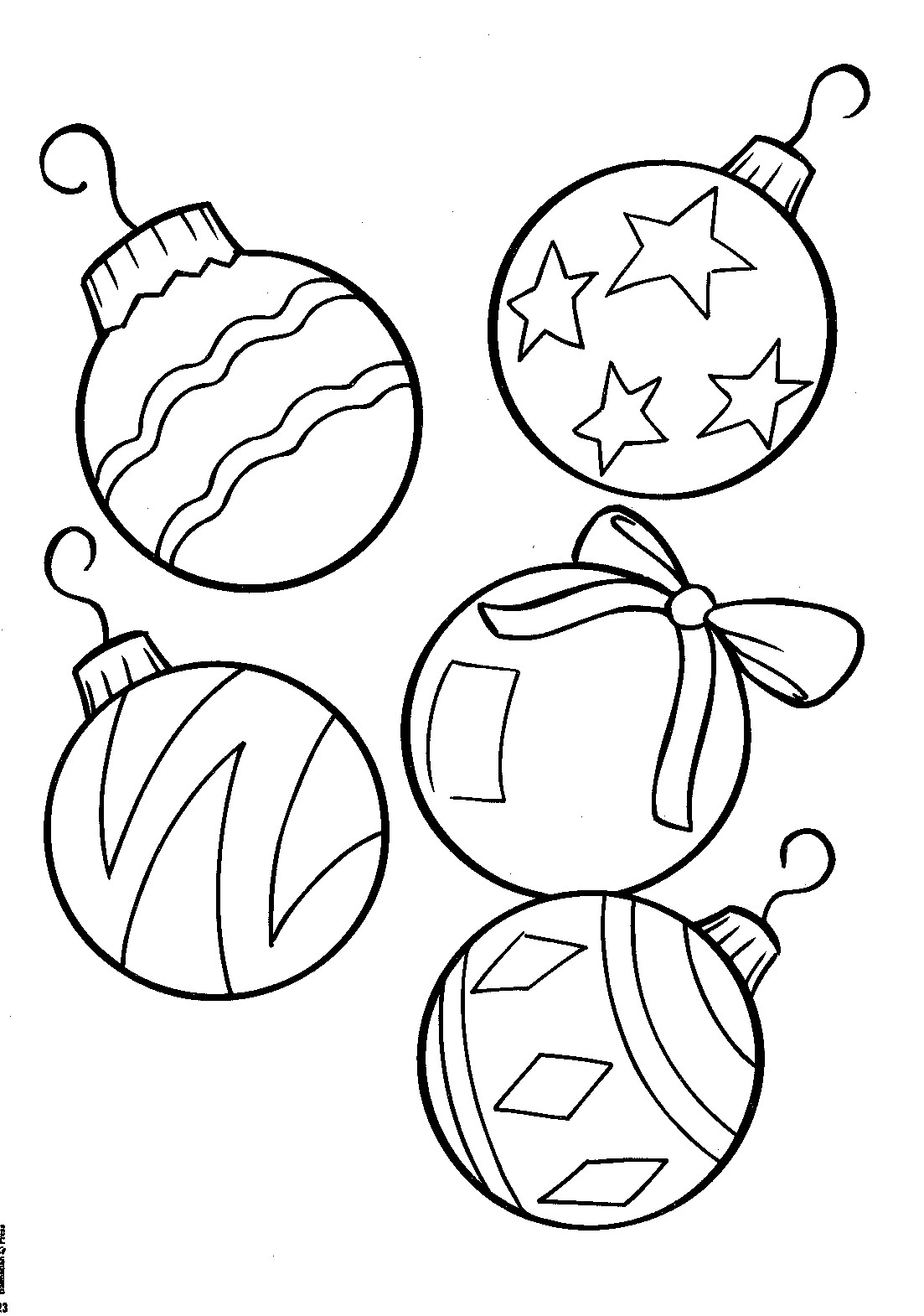 Christmas Ornaments Coloring Pages Printable
 Coloring Pages Christmas Coloring Pages for Kids