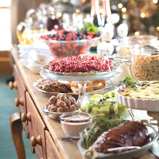 Christmas Party Food Ideas Buffet
 Holiday Buffet Serving Tips and Display Ideas
