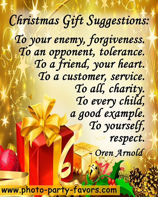 Christmas Present Quotes
 "Christmas Gift Suggestions To your enemy forgiveness