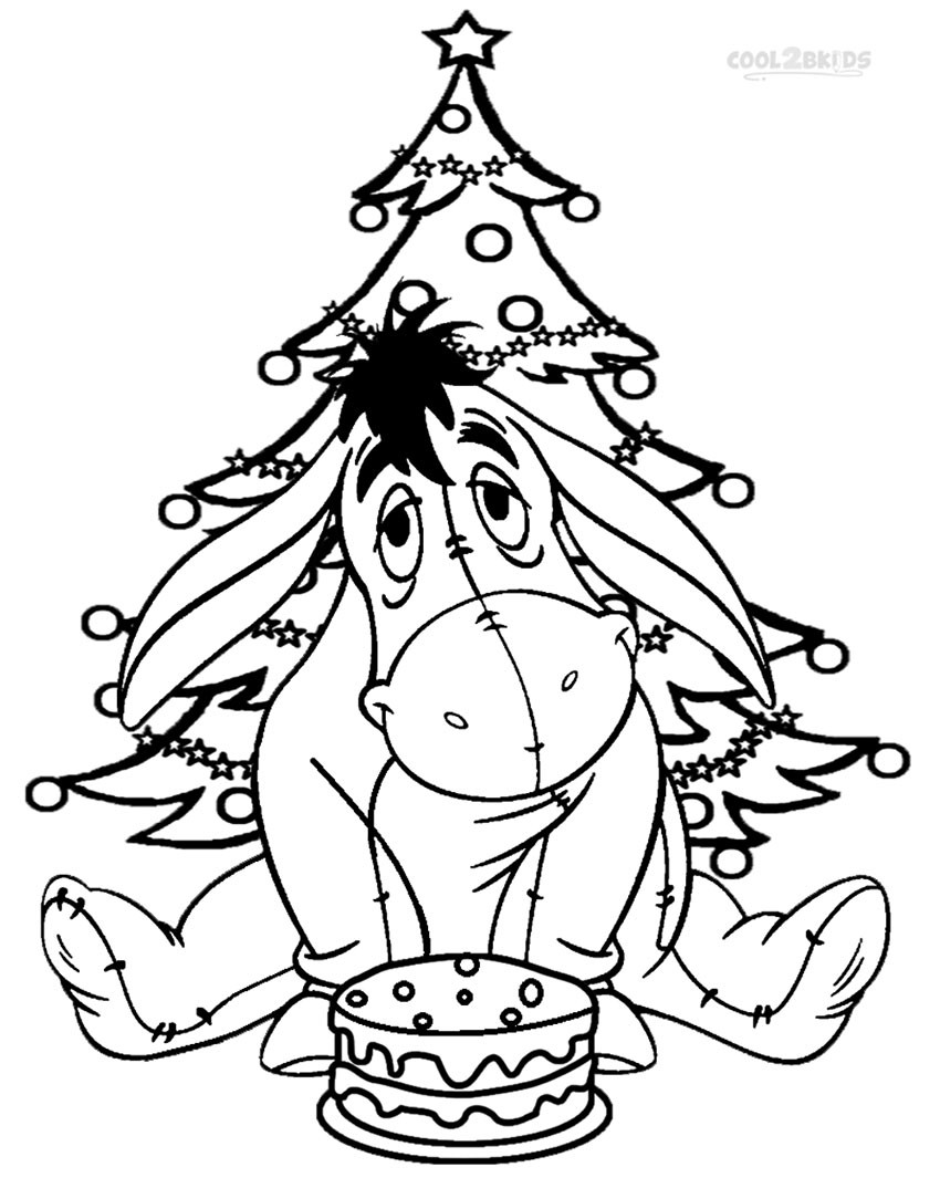 Christmas Printables Coloring Pages
 Printable Eeyore Coloring Pages For Kids