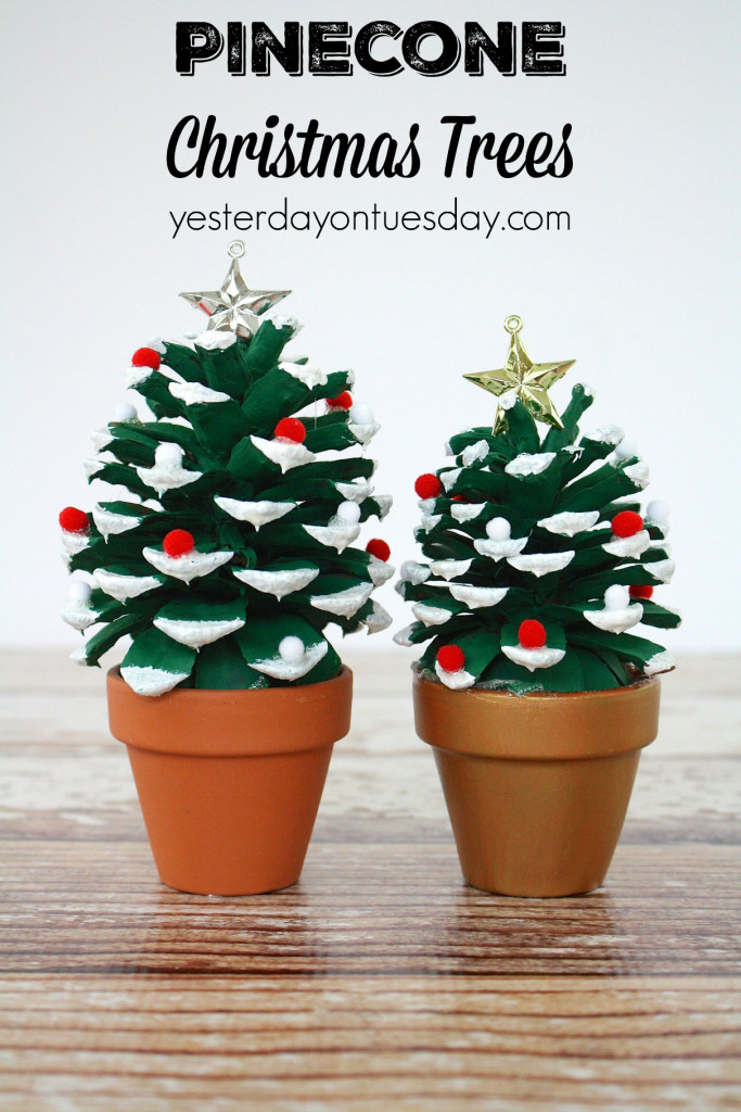 Christmas Projects For Adults
 Pinecone Christmas Trees a fun pinecone craft for kids or