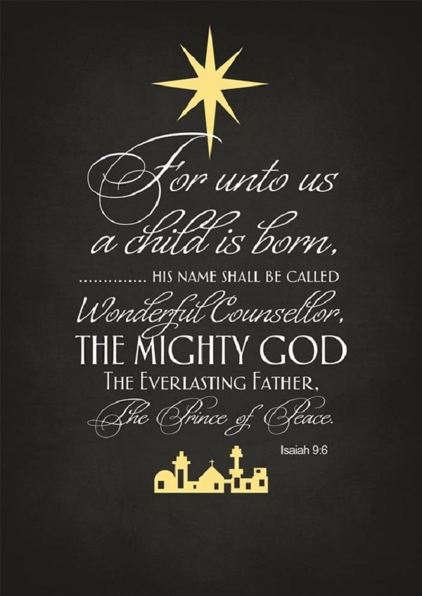 Christmas Quotes Christian
 Isaiah 9 6 Jessica Kachur