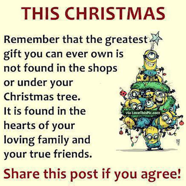 Christmas Quotes For Family And Friends
 Christmas Minion Quote About Family And Friends