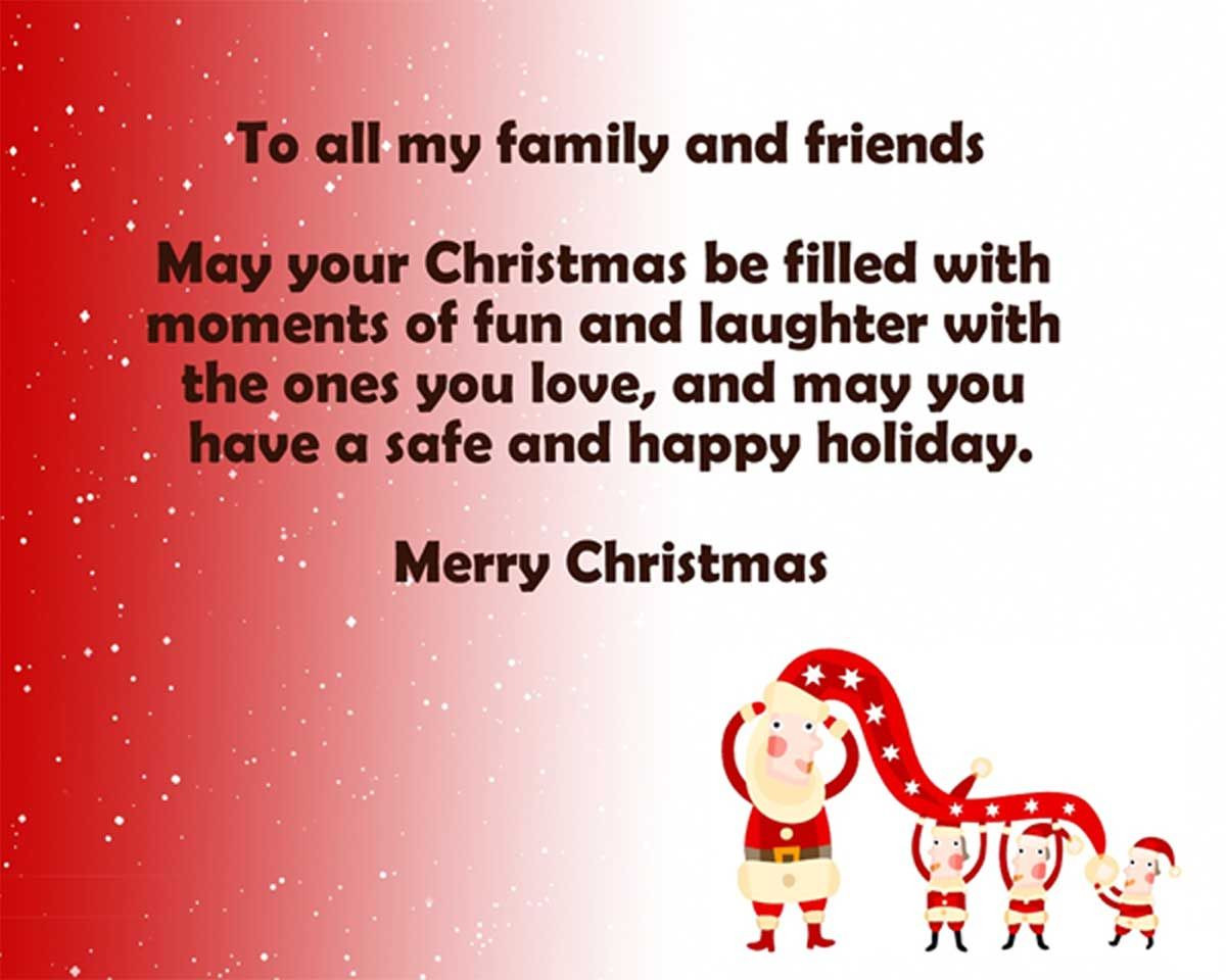 Christmas Quotes For Family And Friends
 To All My Family And Friends Merry Christmas