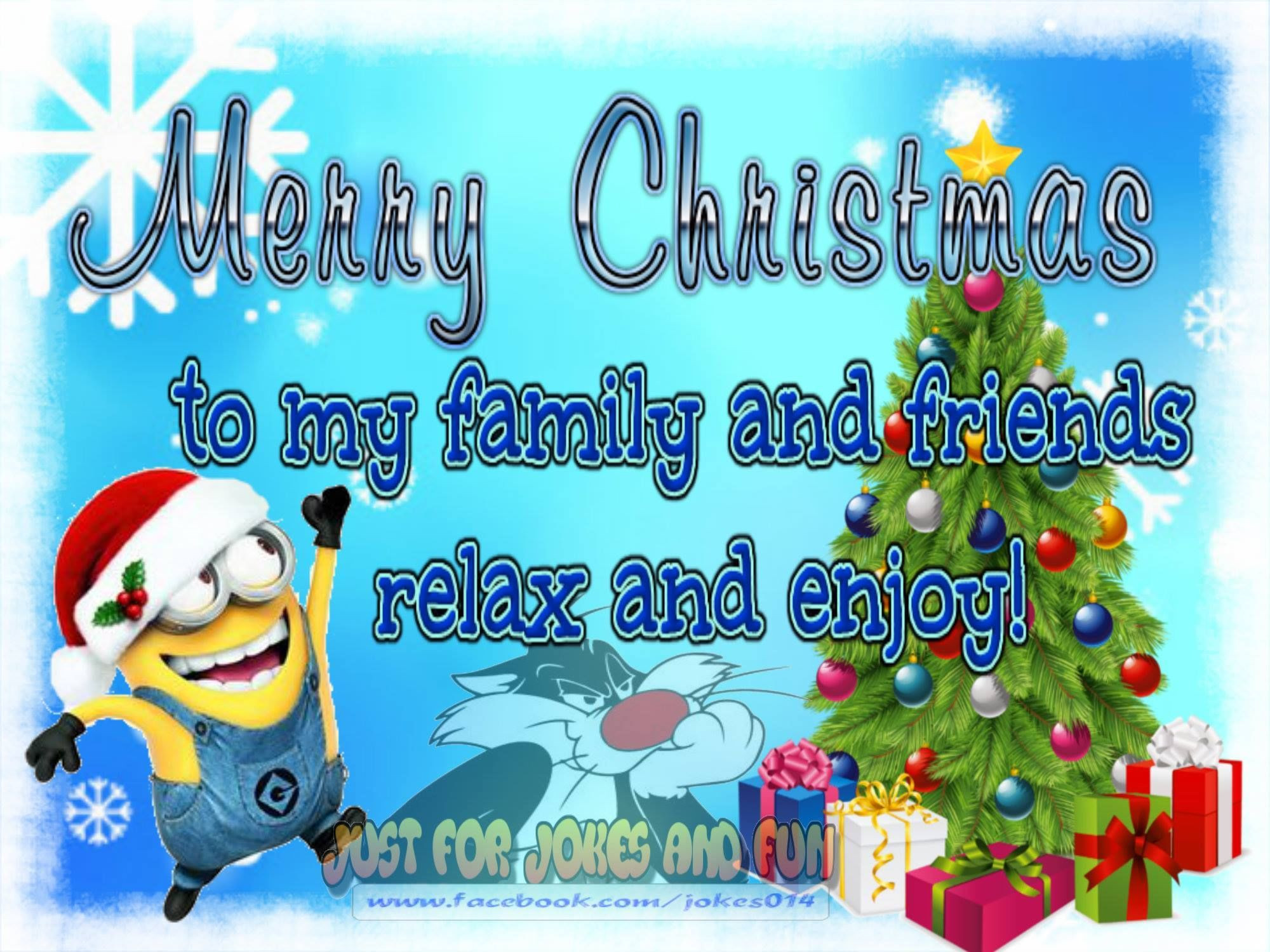 Christmas Quotes For Family And Friends
 Merry Christmas To My Family And Friends Minion Quote