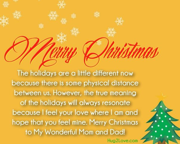 Christmas Quotes For Mom
 Merry christmas wishes for mom and dad
