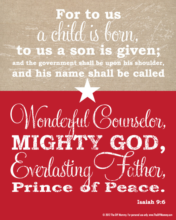 Christmas Scripture Quotes
 Free Christmas Bible Verse Wall Art Printable & Our