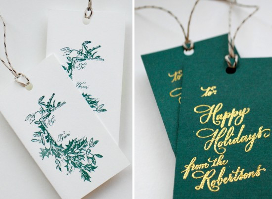 Christmas Tags DIY
 DIY Tutorial Festive Wrapping with Holiday Gift Tags