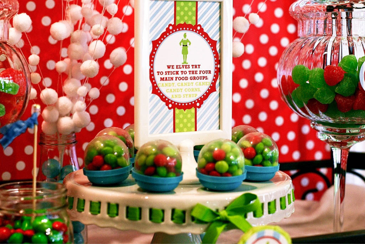 Christmas Theme Party Ideas
 Buddy the Elf Themed Brunch Party by Deliciously Darling