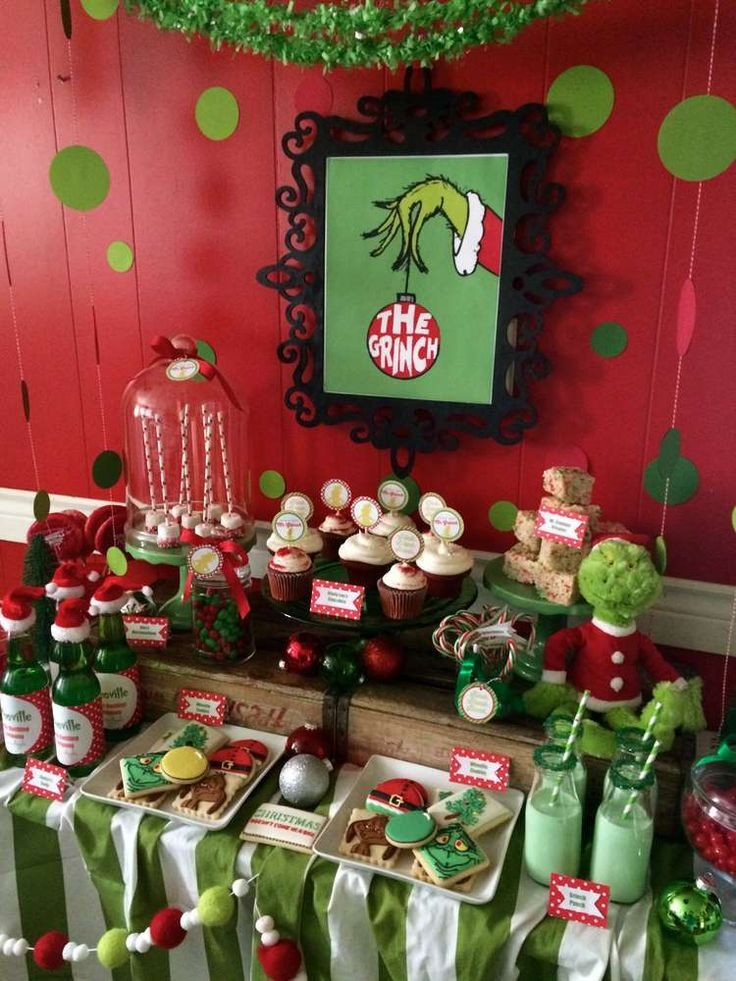 Christmas Theme Party Ideas
 Best 25 Grinch party ideas on Pinterest