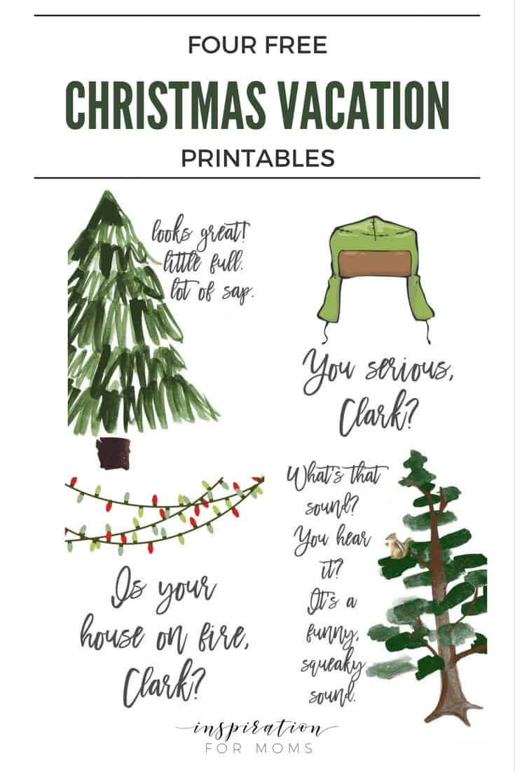 Christmas Vacation Quotes
 Christmas Vacation Printables Set of Four Inspiration