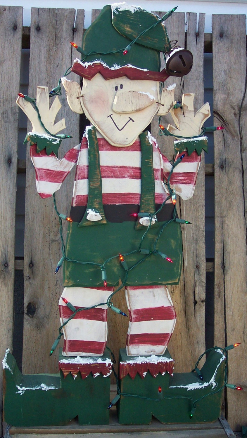 Christmas Wood Craft Projects
 Santa s Christmas Elf Wood Craft Pattern for Winter