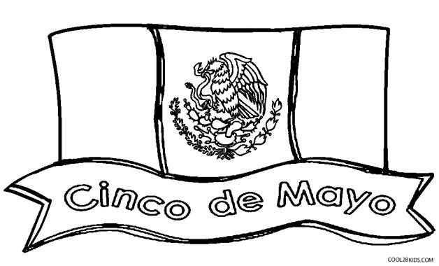 Cinco De Mayo Coloring Pages Printable
 Printable Cinco de Mayo Coloring Pages For Kids