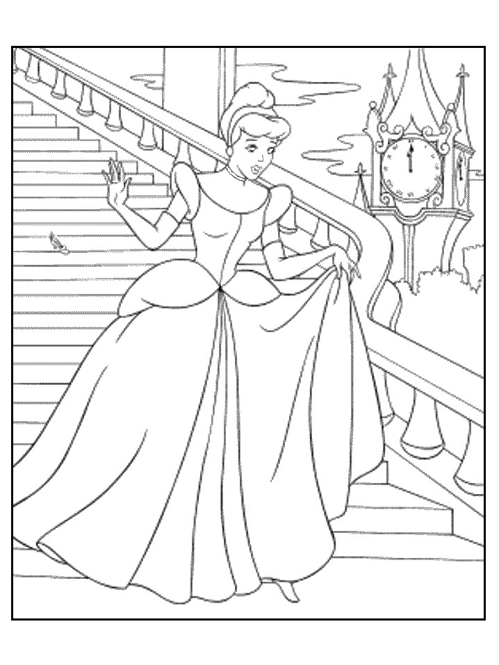 Cinderella Coloring Sheet
 Princess Cinderella Coloring Pages Ideas