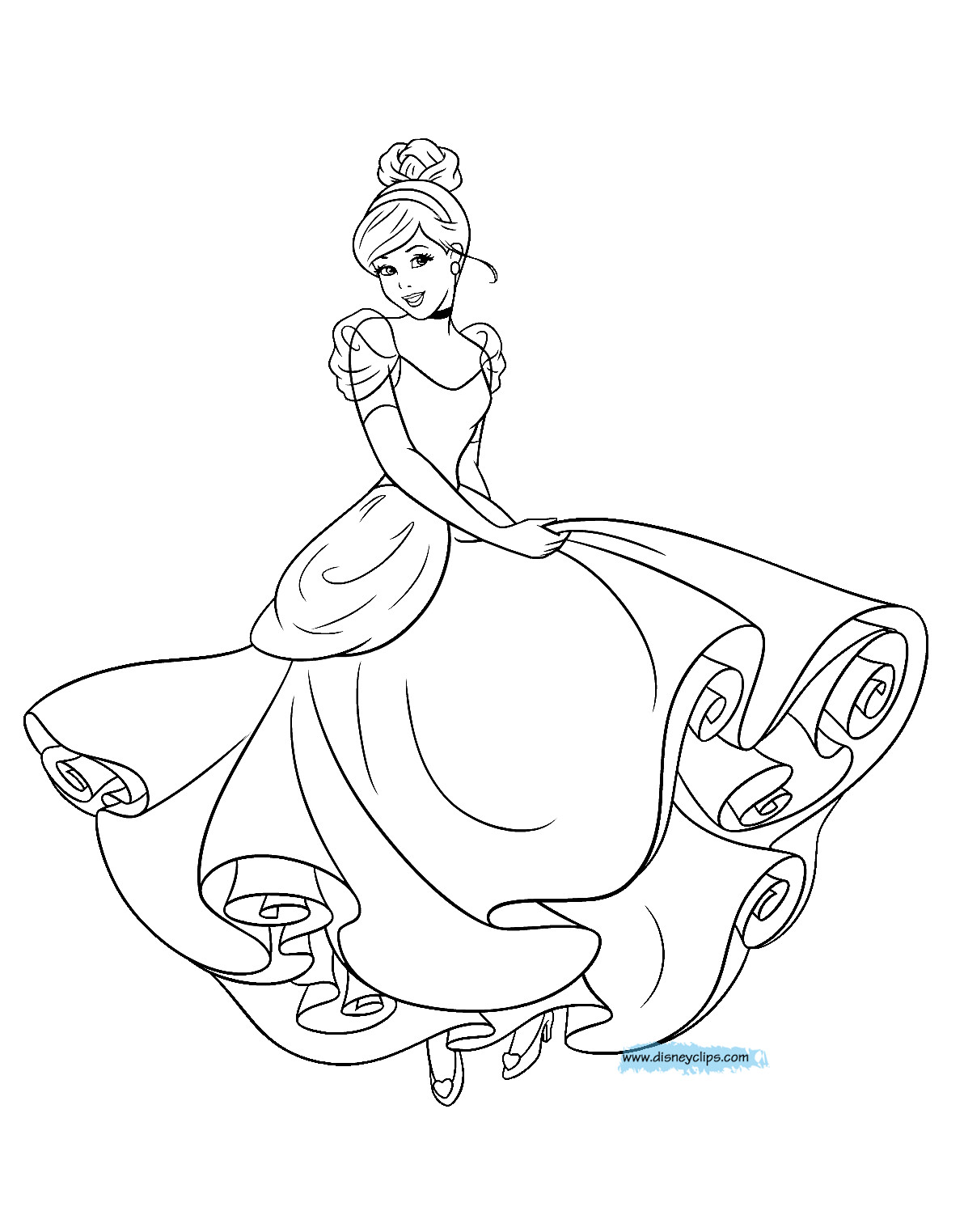 Cinderella Coloring Sheet
 Disney s Cinderella Coloring Pages