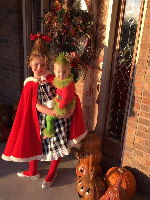 Cindy Lou Who Costume DIY
 Cindy Lou Who Costume The Grinch Red Riding Hooded Cape