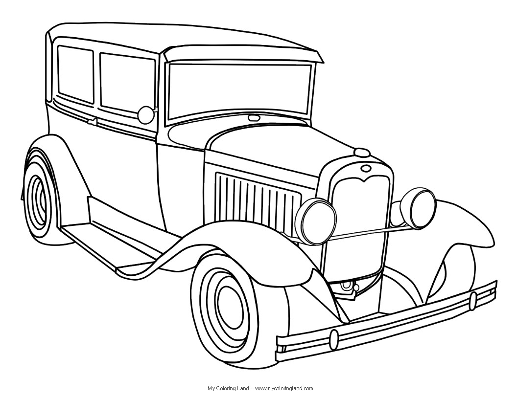 Classic Car Coloring Pages
 Classic Car Coloring Pages
