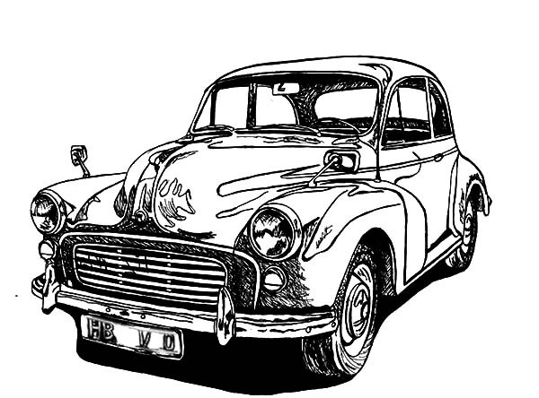 Classic Car Coloring Pages
 Classic Car