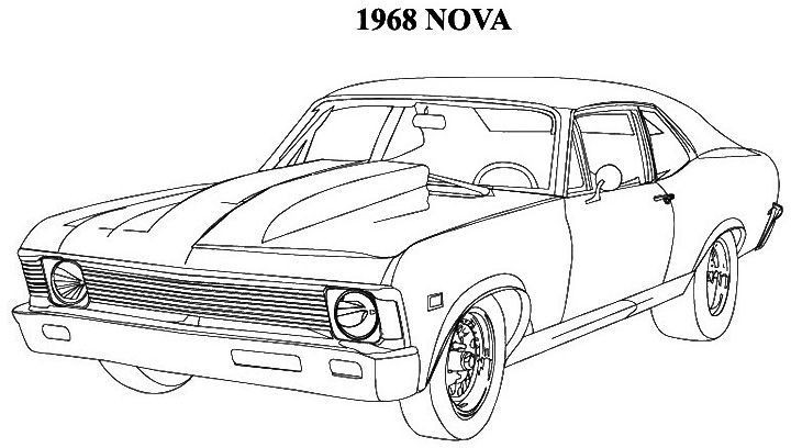 Classic Car Coloring Pages
 Classic Muscle Car Coloring Pages classic cars