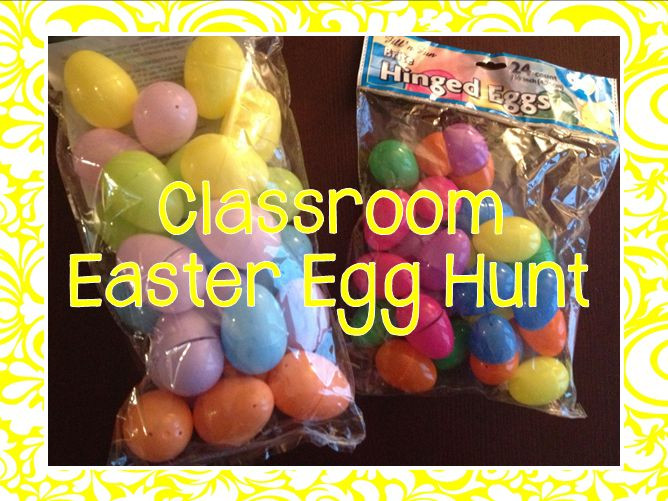 Classroom Easter Party Ideas
 Idea for a classroom Easter Egg hunt with plastic eggs