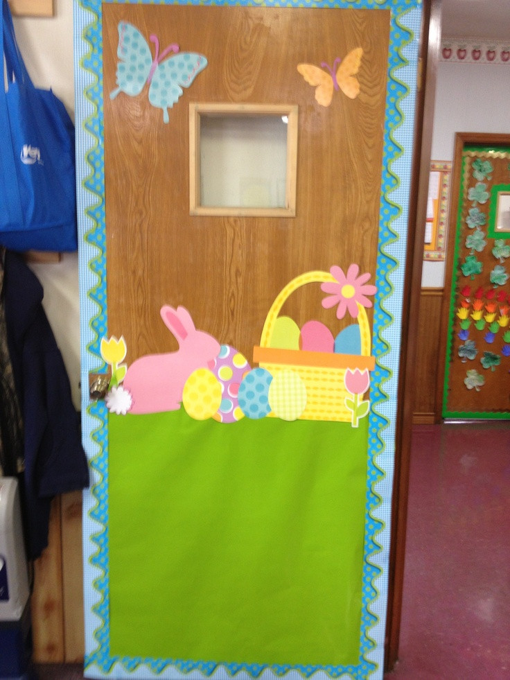 Classroom Easter Party Ideas
 Easter classroom door I created