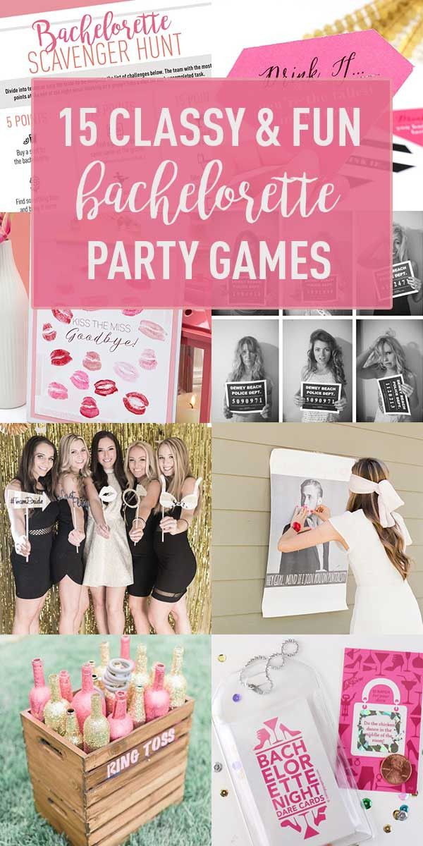Classy Bachelorette Party Ideas
 15 Classy & Fun Ideas for Bachelorette Party Games