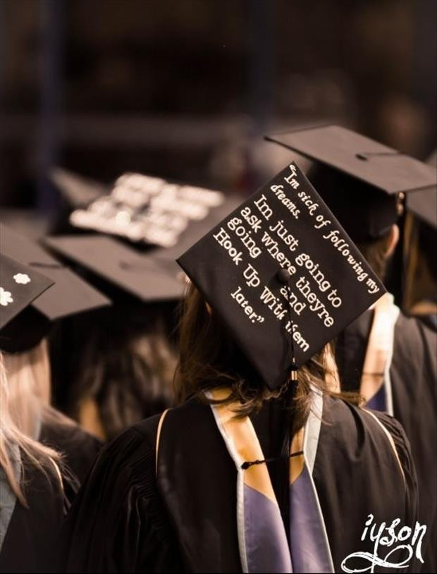 Clever Graduation Quotes
 funny graduation caps 12 Dump A Day