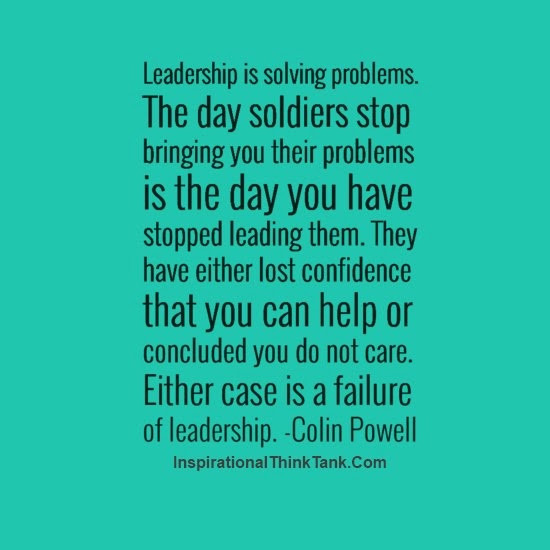 Colin Powell Quote Leadership
 Observations About Great and Not So Great Leadership