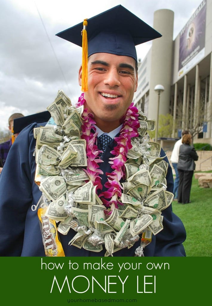 College Graduation Party Ideas For Him
 Money Lei Graduation Gift Idea from Your Homebased Mom