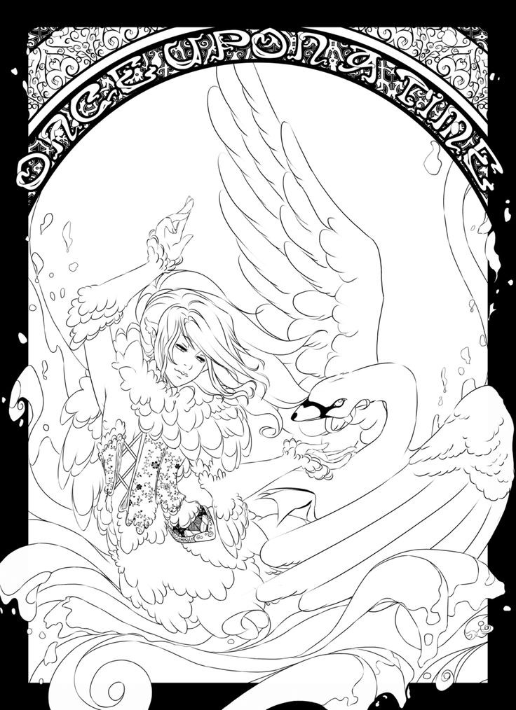 Color Art Coloring Books
 The Swan Prince color page by =Centi on deviantART