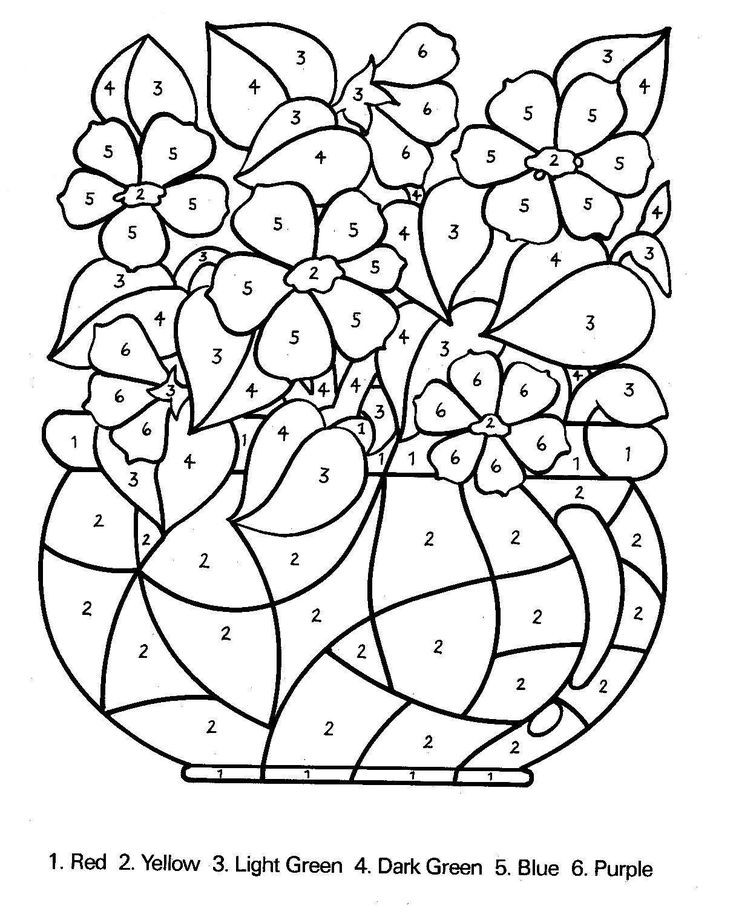 Color By Number Coloring Pages Free
 Free Printable Color by Number Coloring Pages Best