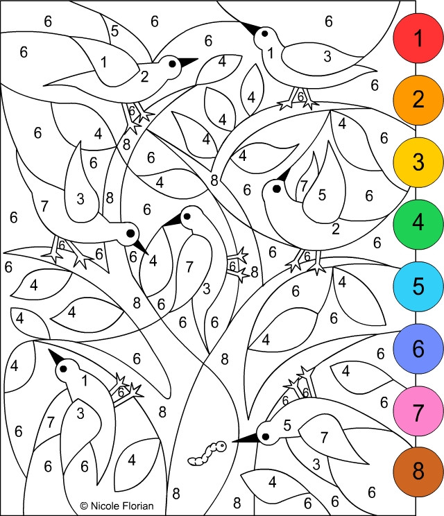 Color By Number Coloring Pages Free
 Nicole s Free Coloring Pages COLOR BY NUMBERS