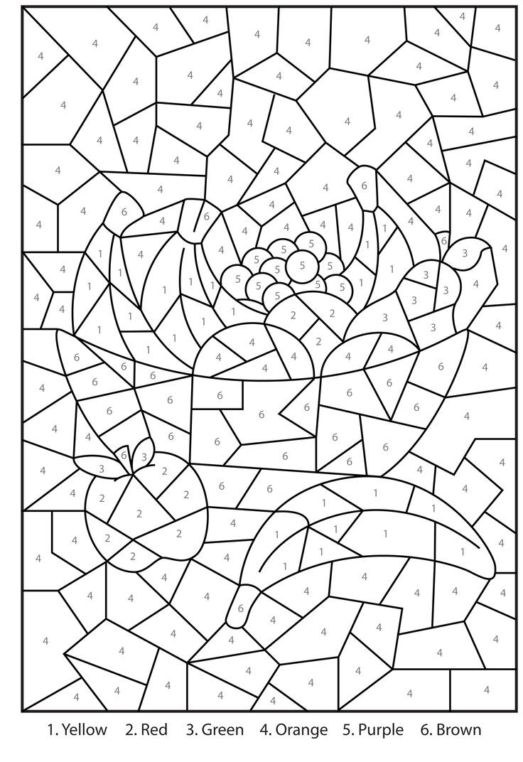 Color By Number Coloring Pages Printable
 Free Printable Color by Number Coloring Pages Best
