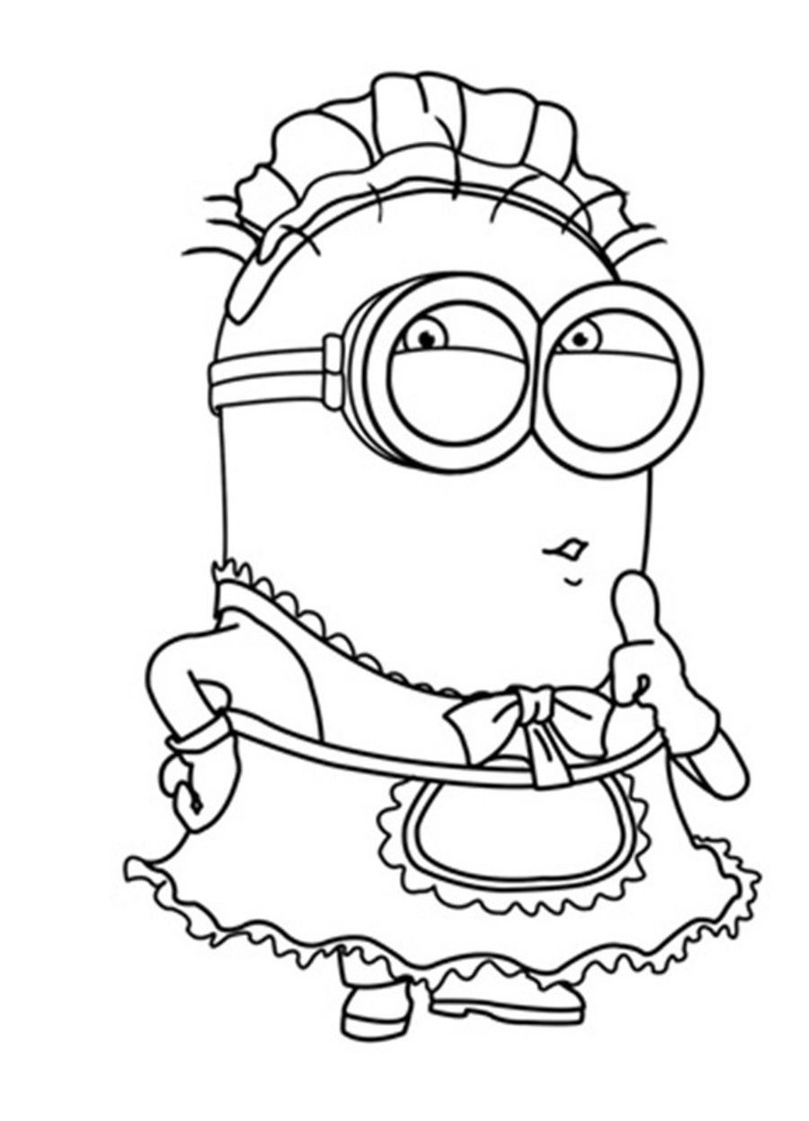 Coloring Book For Me
 Cartoon Coloring Despicable Me Coloring Pages Free Minion