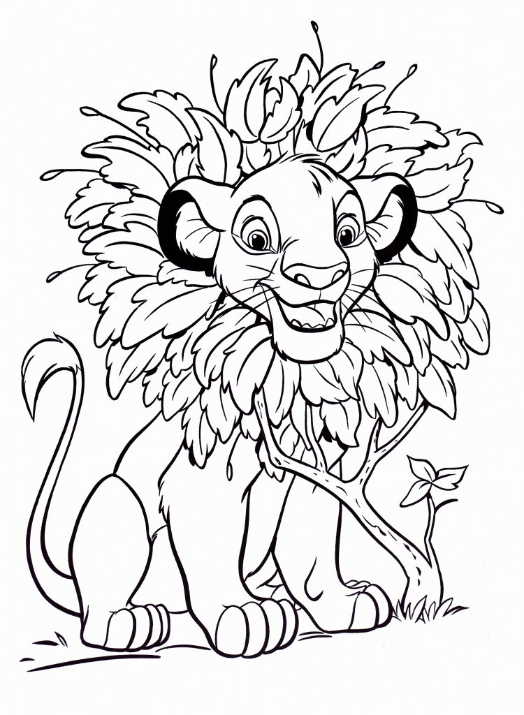 Coloring Book For Toddler
 Free Printable Simba Coloring Pages For Kids