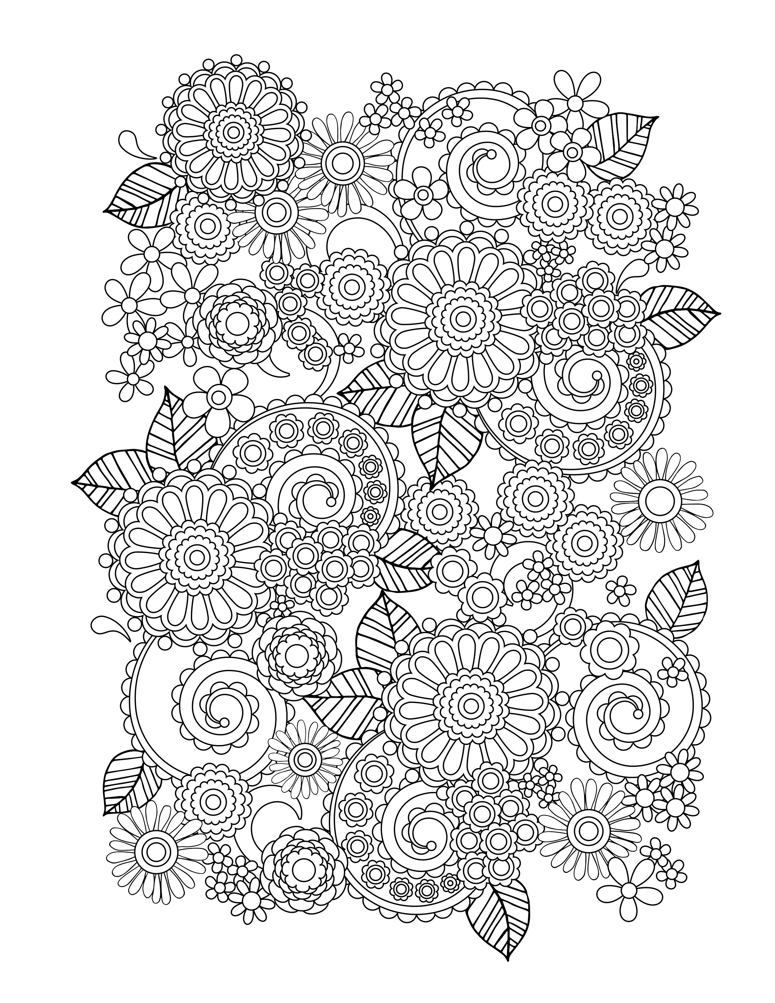 Coloring Book Free Download
 Flower Coloring Pages for Adults Best Coloring Pages For