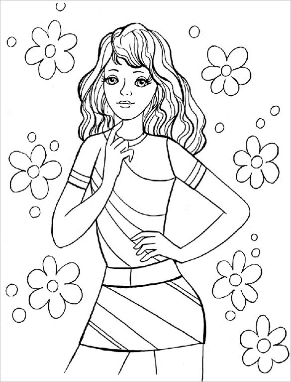 Coloring Book Games For Girls
 20 Teenagers Coloring Pages PDF PNG