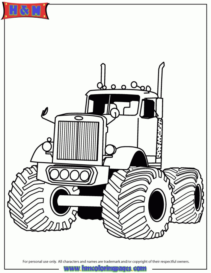 Coloring Book Pages For Boys Trucks
 20 Free Printable Truck Coloring Pages EverFreeColoring